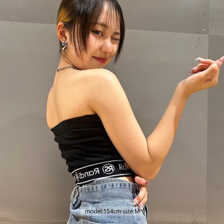 r1023 RSゴムショートベアトップ