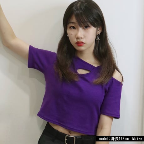 b5109アシメ半袖T