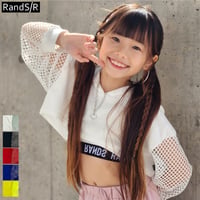 r1015　袖メッシュショート丈PK