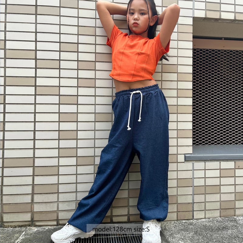 r1026 デニム風ルーズシルエットパンツ | saleroom