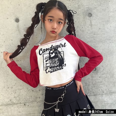 b5274　ガールptオフショルラグラントップス