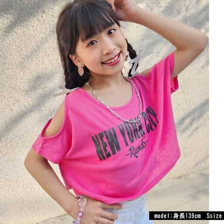 b5057　NEWYORK肩あきT