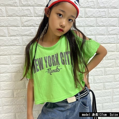 b5057　NEWYORK肩あきT