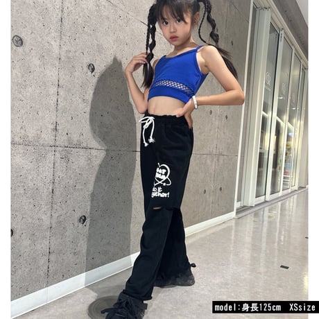 b5263　サイドダメージptワイドパンツ