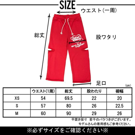 b5263　サイドダメージptワイドパンツ