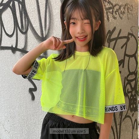 r1025　袖ロゴメッシュT