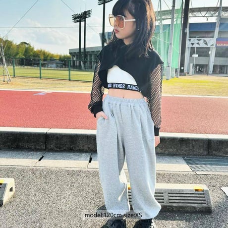 r1015　袖メッシュショート丈PK