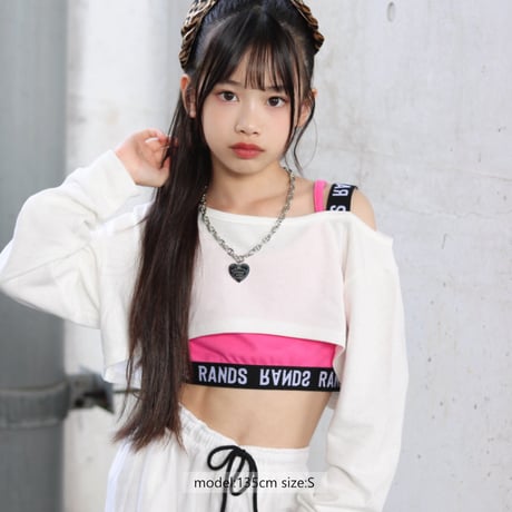 r1036　オフショルロゴゴムTR