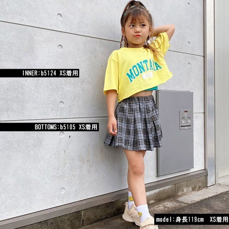 b5127カットオフカレッジロゴT-shirt