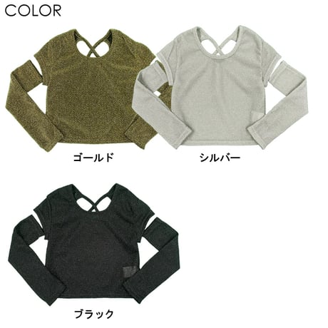 r1019　アームカバー付きキラキラハートT