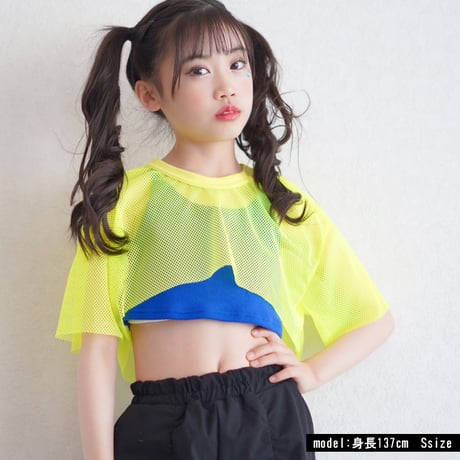 b5203　メッシュワイドショート丈T