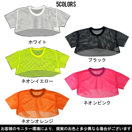 b5203　メッシュワイドショート丈T