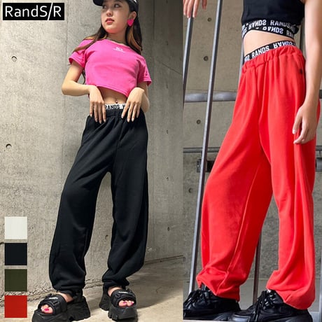r1006　ロゴゴム付きスウェットパンツ