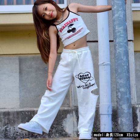 b5263　サイドダメージptワイドパンツ
