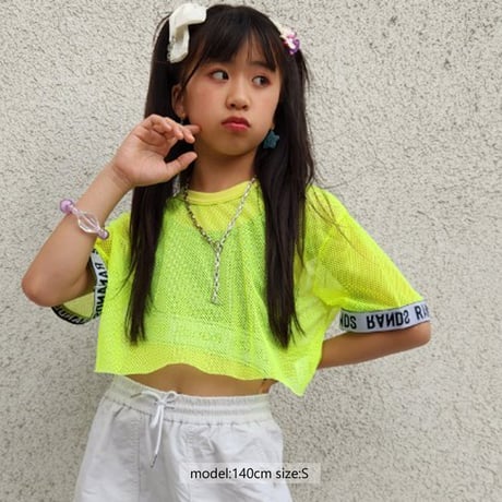 r1025　袖ロゴメッシュT