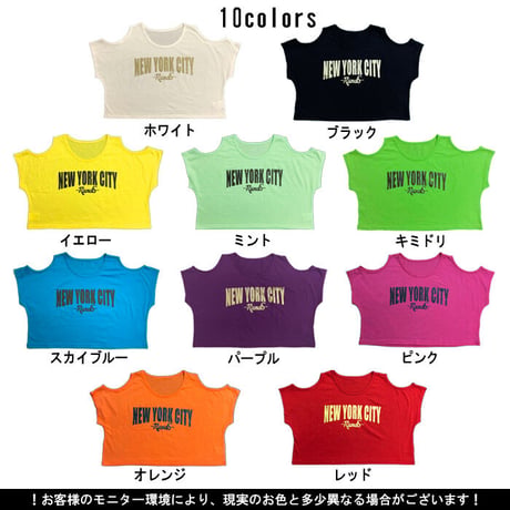 b5057　NEWYORK肩あきT
