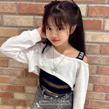 r1036　オフショルロゴゴムTR