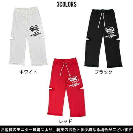 b5263　サイドダメージptワイドパンツ