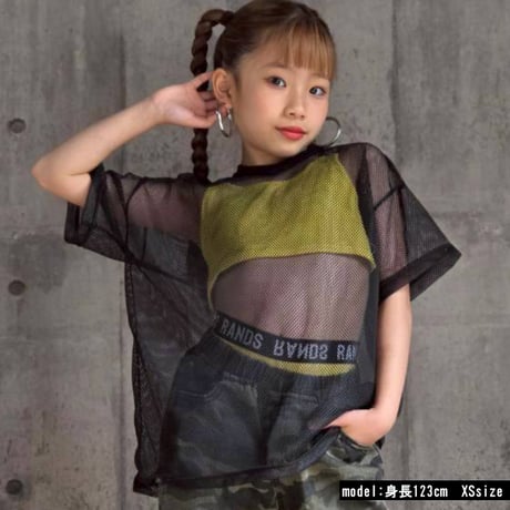 b5283　オーバーサイズメッシュT