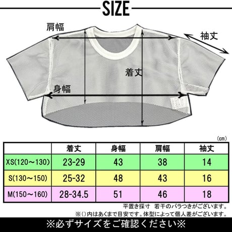 b5203　メッシュワイドショート丈T