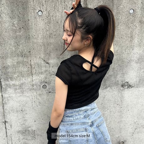 r1019　アームカバー付きキラキラハートT