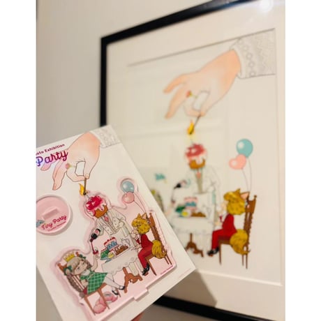 Lunlun YAMAMOTO Art Exhibition  「Tiny Party」Original Acrylic Standee A