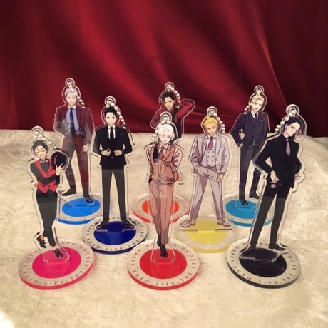 Harada はらだ 個展「ハッピークソライフセカンド」アクリルスタンドキーホルダー「よるとあさの歌」