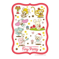 Lunlun YAMAMOTO  Art Exhibition 「Tiny Party」 Original Illustrated Flake Stickers in Tin