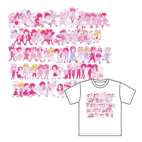 Sachiko Kaneoya カネオヤサチコ よいこ横丁Tシャツ