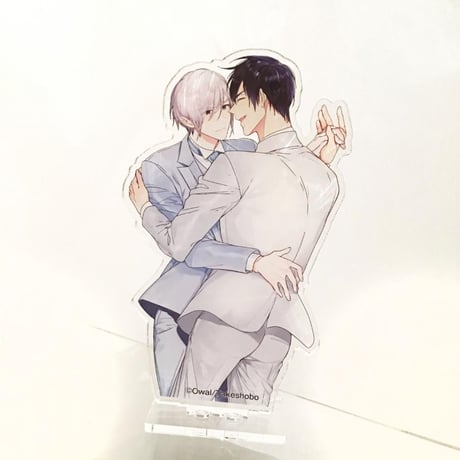 Owal Solo Exhibition 「Never End」Acrylic Stand+Sticker+Marriage Card Set（Omoichigai ga Koi no Tane）