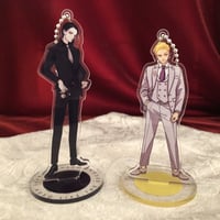 Harada はらだ 個展「ハッピークソライフセカンド」アクリルスタンドキーホルダー「よるとあさの歌」