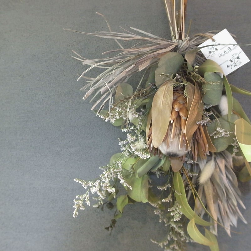 大きなプロテアのボタニカルスワッグ | GABA 