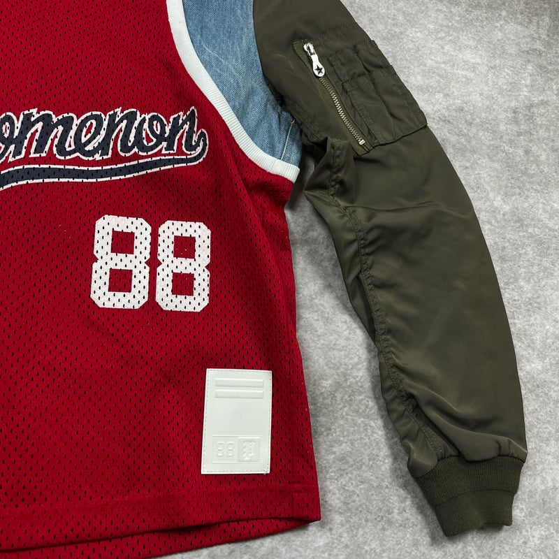 PHENOMENON ボンバースリーブ　チームジャケット　2015SS XL PHENOMENON / MA-1 BOMBER SLEEVE TEAM JACKET / 2