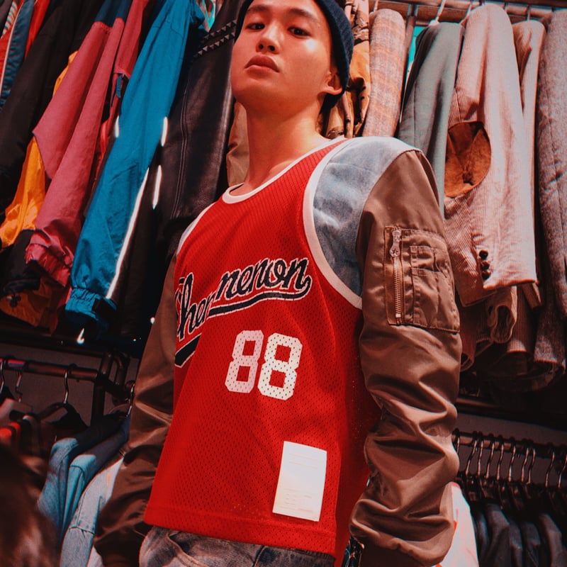 PHENOMENON ボンバースリーブ　チームジャケット　2015SS XL PHENOMENON / MA-1 BOMBER SLEEVE TEAM JACKET / 2