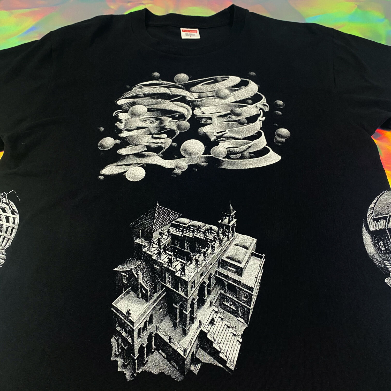 Supreme M.C. Escher Collage Tee ブラック L SUPREME / M.C.ESCHER COLLAGE TEE / 17ss | HERI-