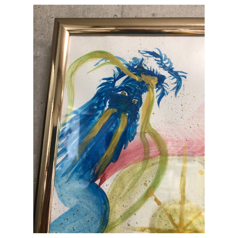 ク*☆様 No.487 F3サイズ　開運絵画　龍神　青龍　富士山　双龍　青い絵 ク*☆様 No.487 F3サイズ 開運絵画 龍神 青龍 富士山 双龍 青い