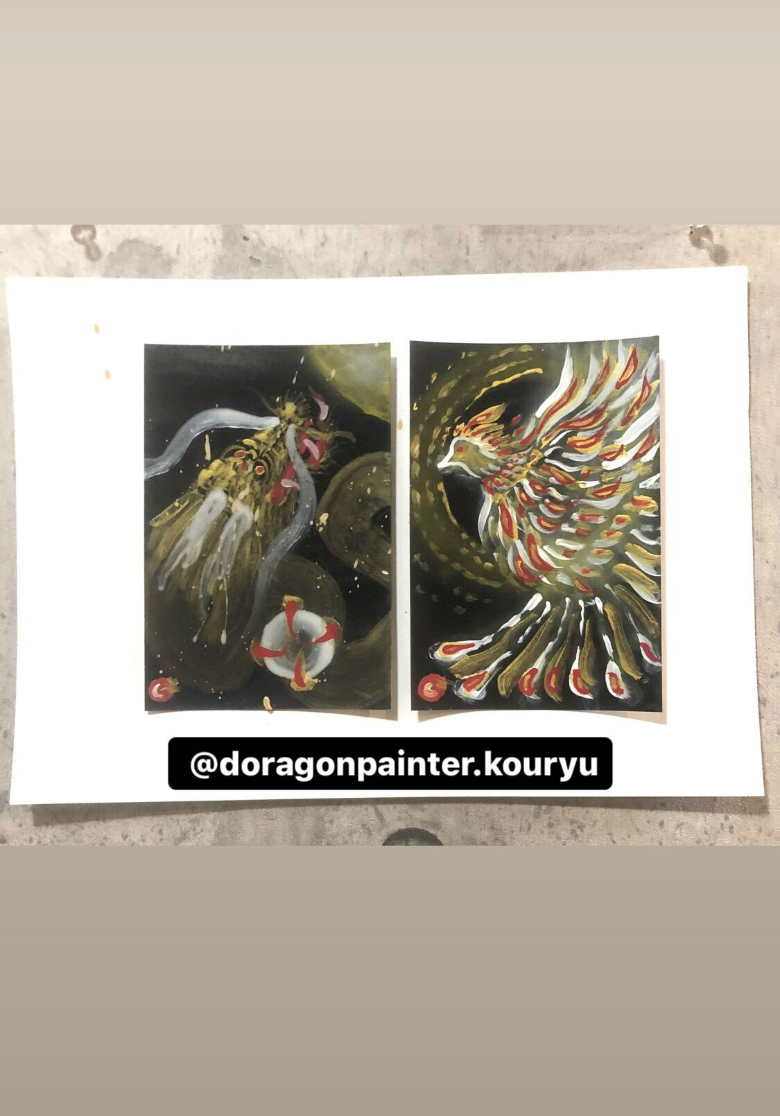 龍神と鳳凰 | 龍神仏画家 山口高龍