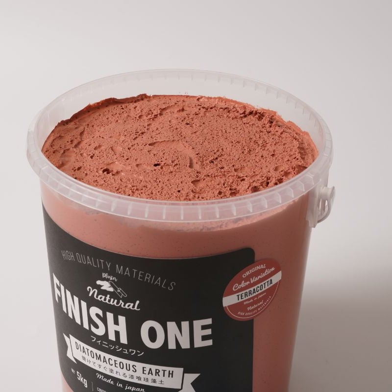 FINISH ONE 珪藻土 18kg缶 20_テラコッタ | YHB STORE