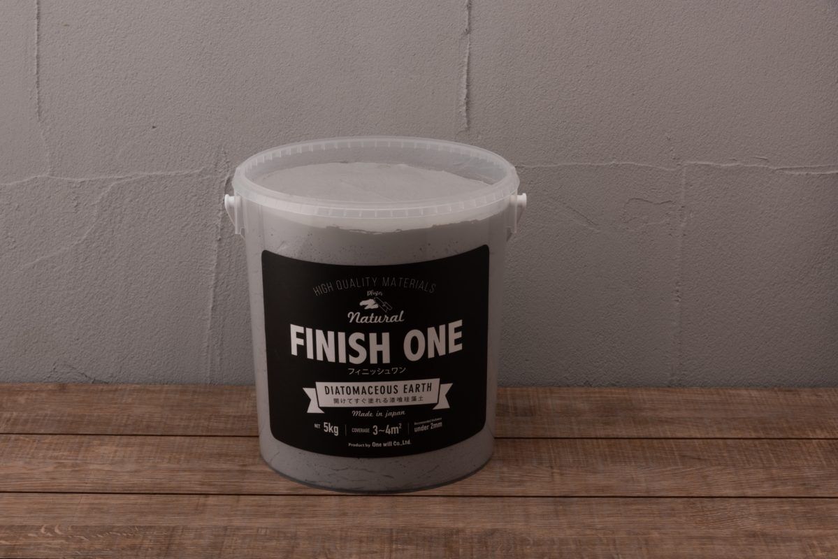 FINISH ONE 珪藻土 5kg缶 03_グレー | YHB STORE