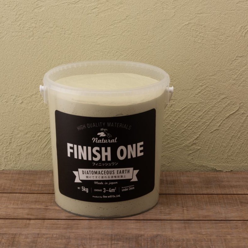 FINISH ONE 珪藻土 5kg缶 08_ライトカーキ | YHB STORE