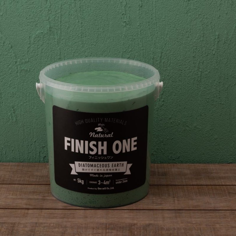 FINISH ONE 珪藻土 18kg缶 10_グリーン | YHB STORE