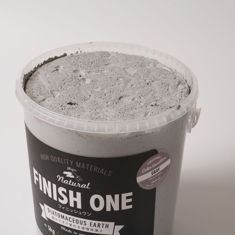 FINISH ONE 珪藻土 5kg缶 03_グレー | YHB STORE