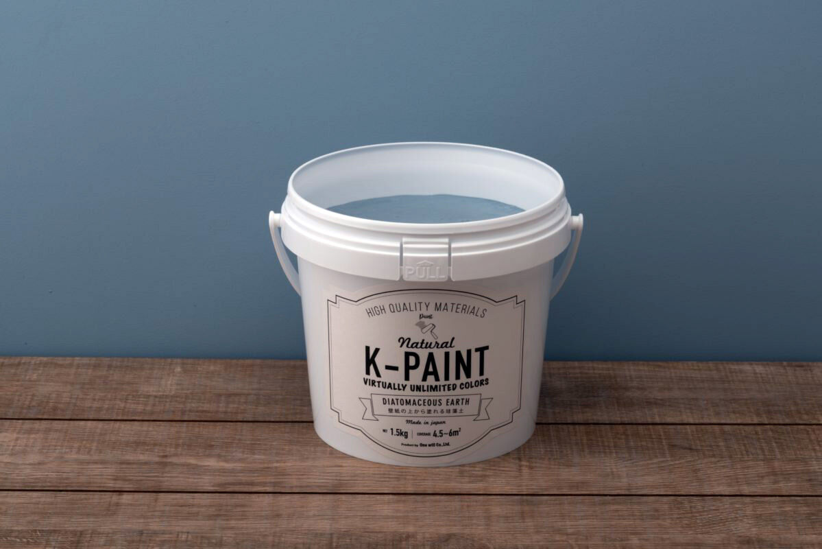 K-PAINT 珪藻土塗料 1.5kg 24_ブルーグレー | YHB STORE K-PAINT 珪藻土塗料 1.5kg 24_ブルーグレー | YHB STORE