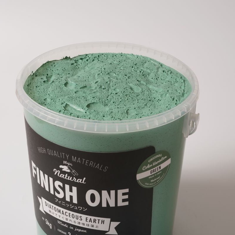 FINISH ONE 珪藻土 18kg缶 10_グリーン | YHB STORE