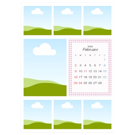 2L版Photocalendar-1-CANVAテンプレート1～6