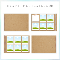Craft－Photoalbum－横-Canvaテンプレート