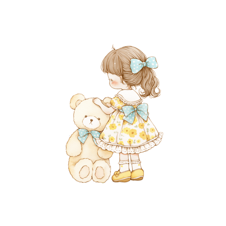 オリジナル素材（girl&bear）