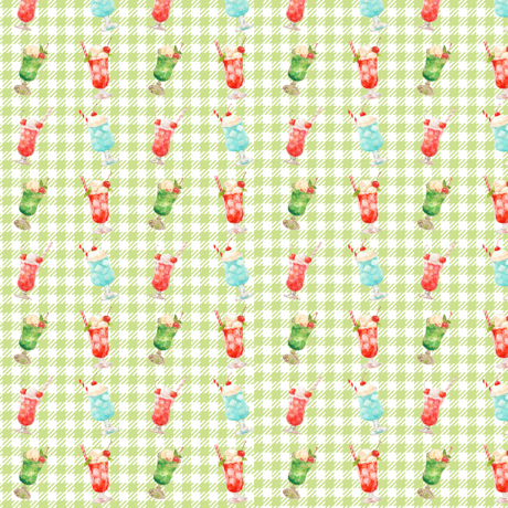 デザインペーパー（creamsoda-green）