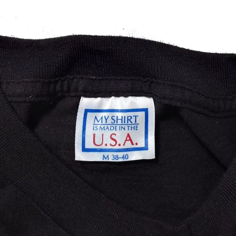 80s USA製 U2 バンドTシャツコピーライト 1987 シングルステッチ レア 80s USA製 U2 バンドTシャツ ブラック コピーライト1988