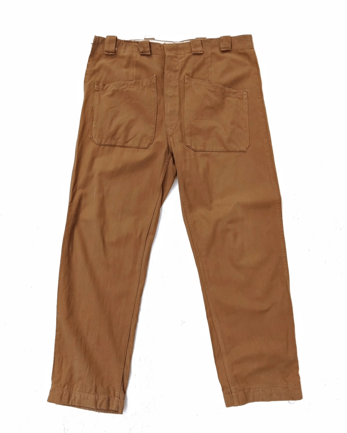 希少size 60s70s ユーロヴィンテージ　コットンワークパンツ f5ea3518bdd0c46a8142900204fe8a